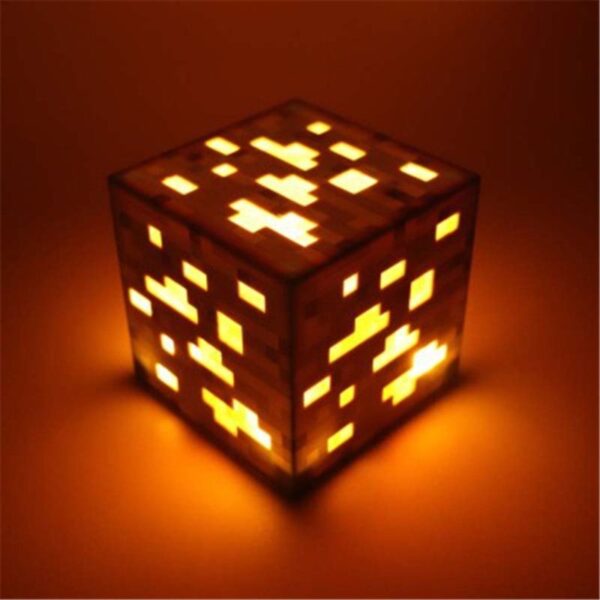 Minecraft kostková lampa