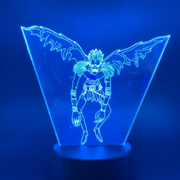 Lumière lampe 3D Ryuk Death Note bleu