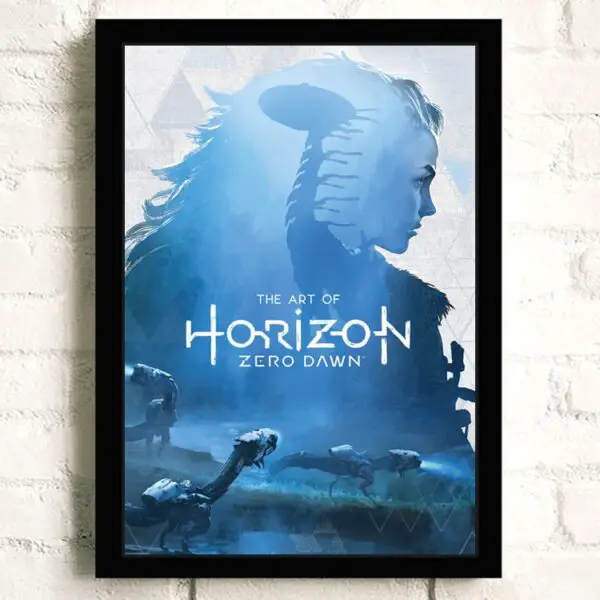 Cartel de la pared azul de Horizon Zero Dawn