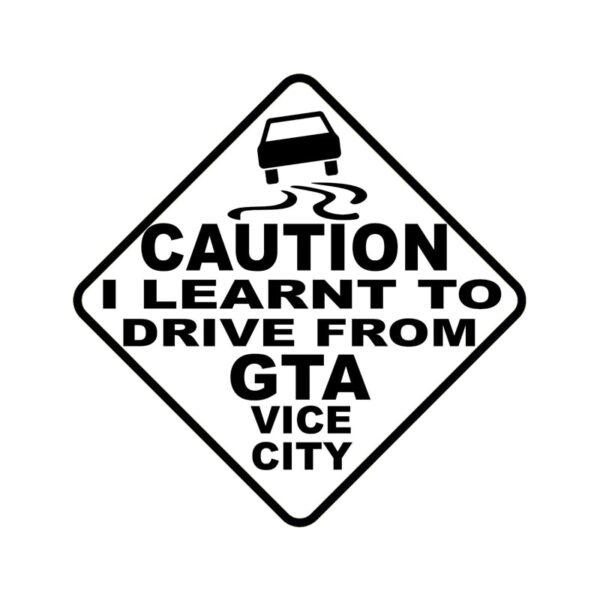 Sticker voiture GTA Noir
