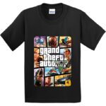 Maglietta nera per bambini GTA 5 Classic