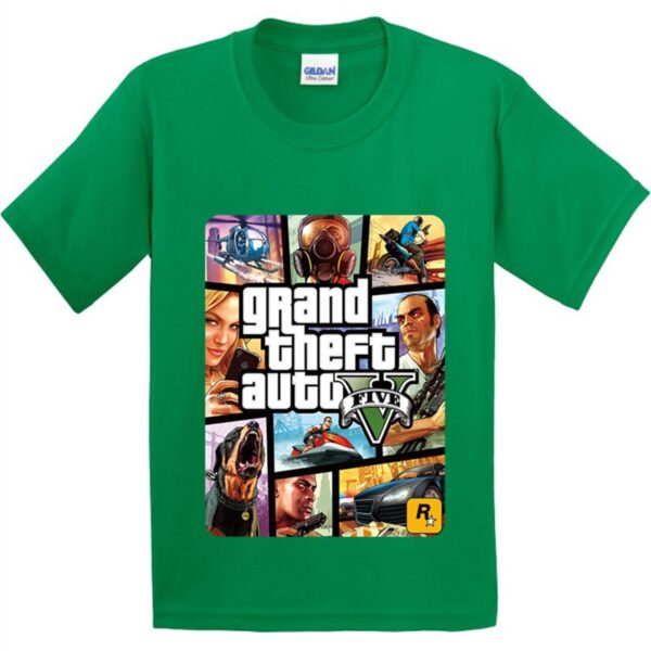 GTA 5 Classique Tshirt vert enfant