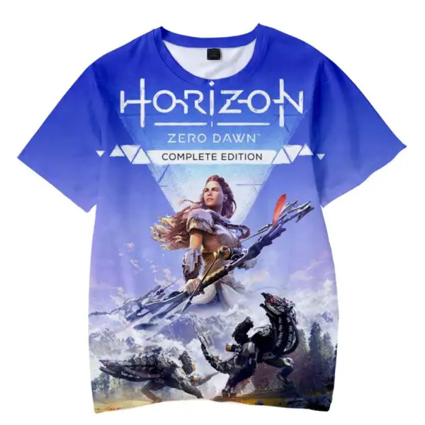 Tshirt Horizon Zero Down Bleu