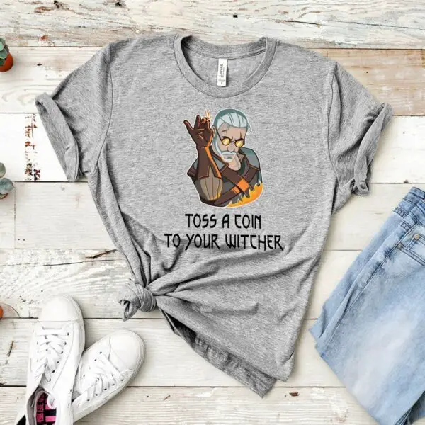 tshirt the witcher toss a coin