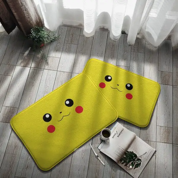 tapis de sol pokémon tête de pikachu