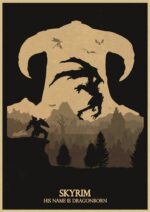 cartel de la pared de skyrim