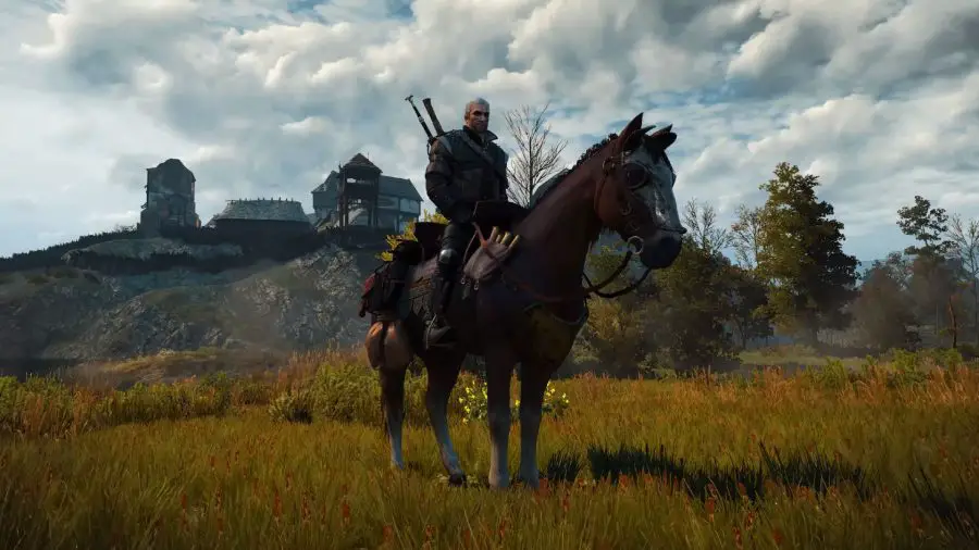 Geralt su Roach in The Witcher 3