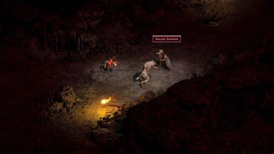 Druid v Diablo 2 Risen používal svou vlkodlačí formu k zabíjení nepřátel.