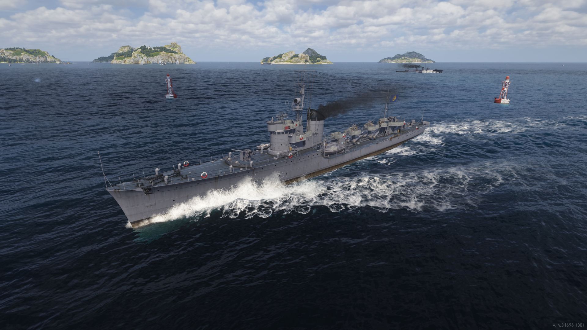 Screenshoty z World of Warships Legends