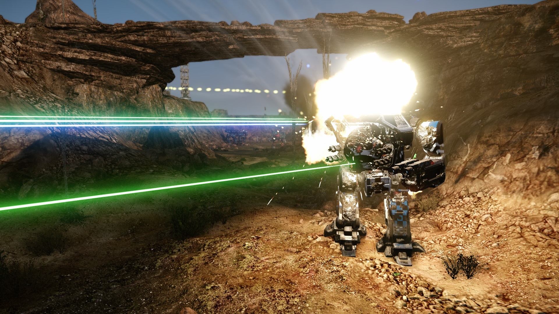 Un mech commence à exploser dans MechWarrior Online, l'un des meilleurs jeux de robots