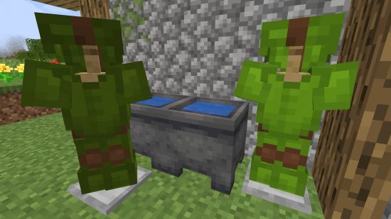 Craft and use Green Dye in Minecraft, Dye Armor