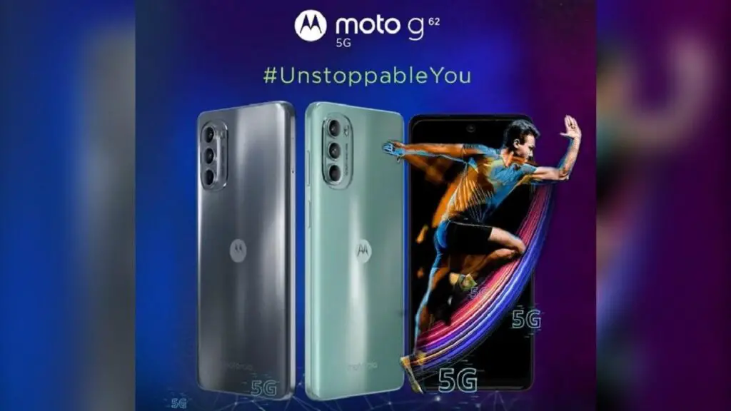 Prodej Moto G62 5G je v Indii naplánován na 11. srpna.