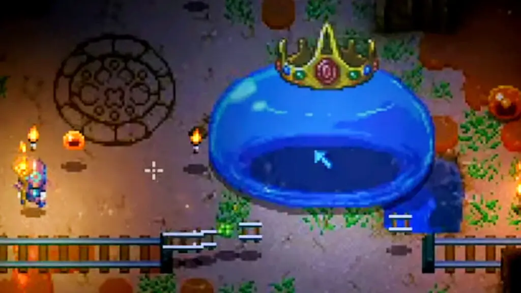 Le crossover Core Keeper Terraria amène King Slime au jeu bac à sable