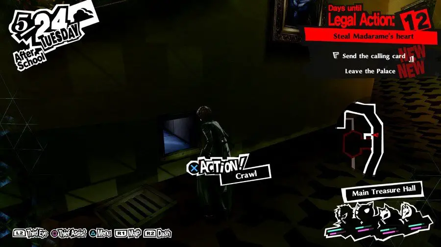 Persona 5 Royal Will osévá umístění paláce Madarame