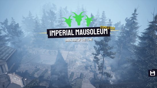 Goat Simulator 3 Imperial Mausoleum Quest: Pantalla completa de Quest