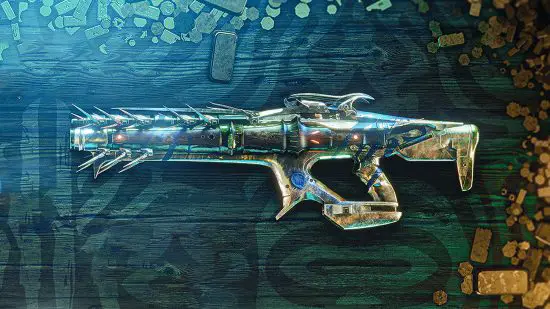 Les meilleures armes Destiny 2 King's Fall : Une image du Taipan-4FR, un fusil à fusion linéaire.
