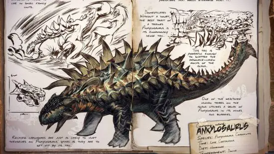 Jeden z nejlepších dinosaurů na arše je Ankylosaurus, jak ukazuje tento časopis.