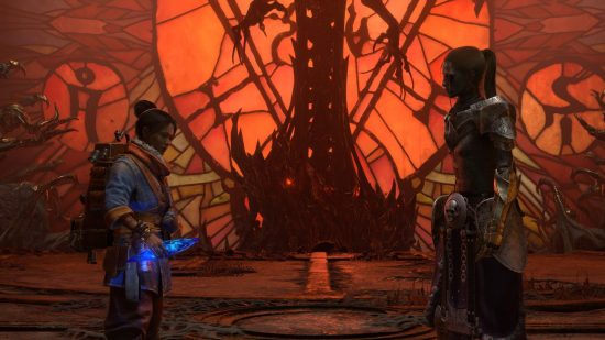 Ende von Diablo 4 erklärt: Neyrelle hält jetzt einen Seelenstein mit der Essenz von Mephisto.