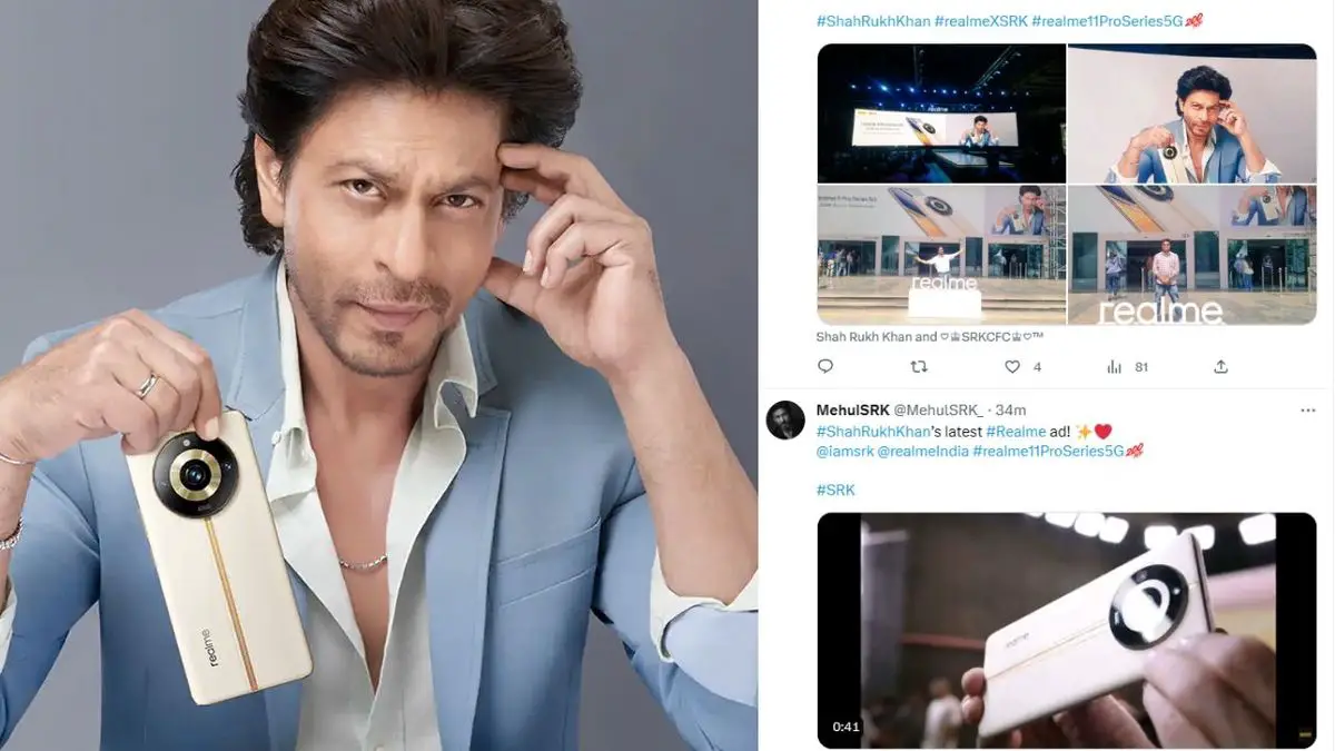 Découvrez comment les fans de Shahrukh Khan ont réagi à son lancement du Realme 11 Pro 5G avec caméra 200MP