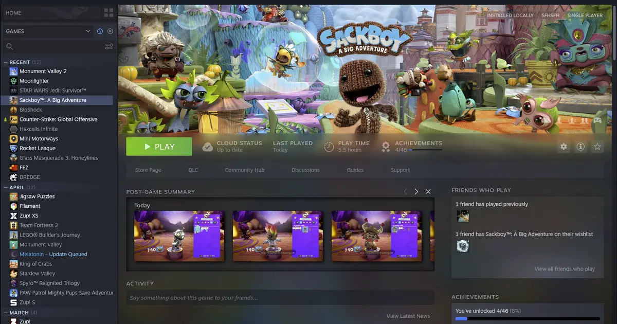 Mit dem großen Desktop-Update von Steam können Sie Shrek im Spiel ansehen, wenn Sie möchten