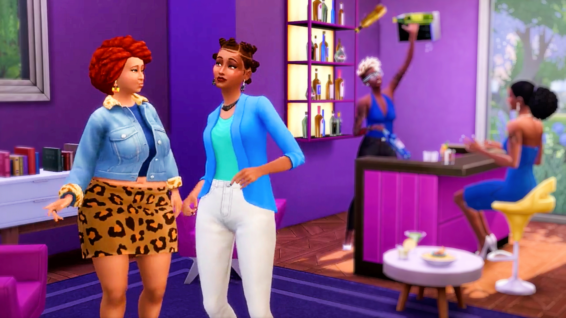 Die Sims 4 tun sich mit Baby Tate zusammen und machen sich bereit zum Tanzen