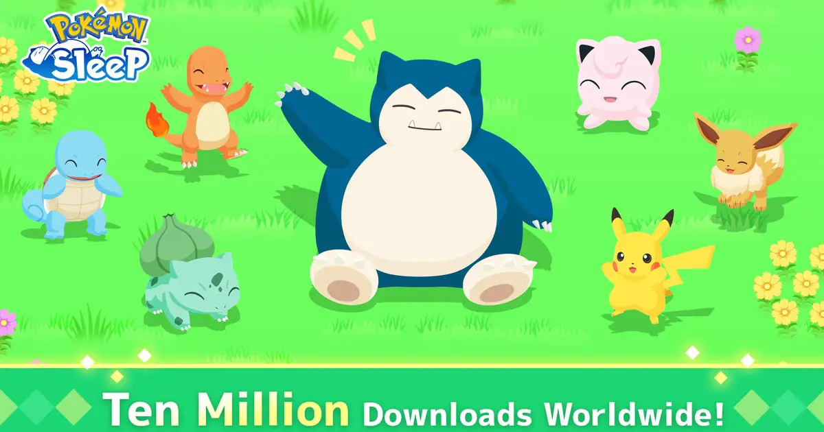 Pokemon Sleep ne dort pas au travail, car il atteint 10 millions de téléchargements