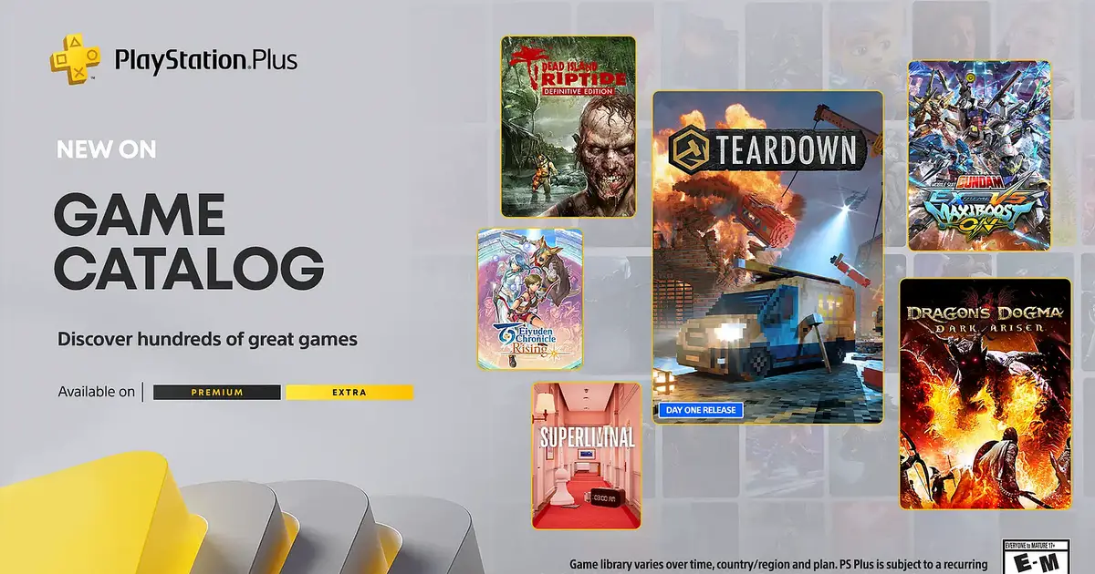 El catálogo de PlayStation Plus de noviembre incluye Teardown, Dragon's Dogma: Dark Arisen, Superliminal y más.