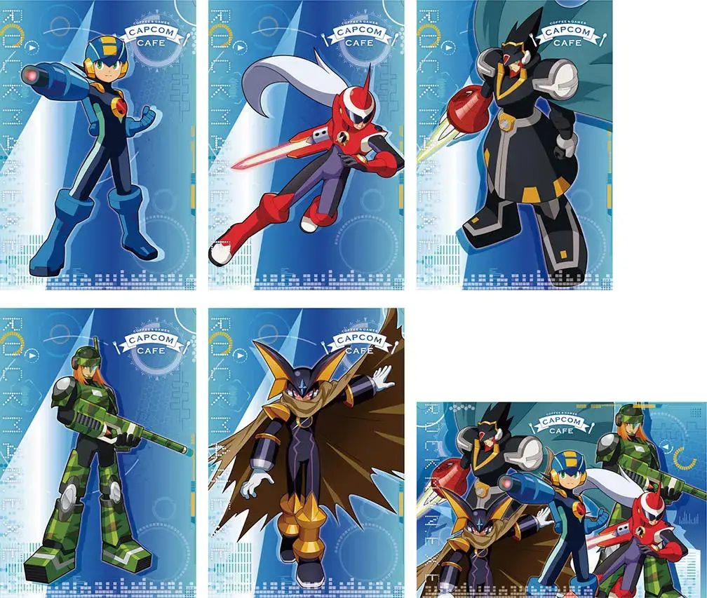 Postales Bromuro Mega Man Battle Network Capcom Café
