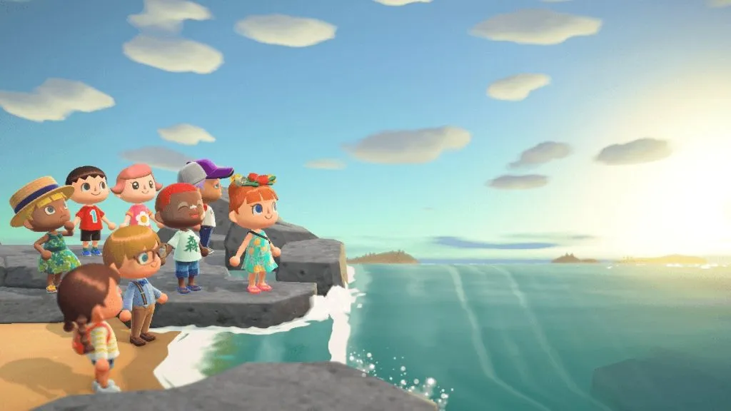 Animal Crossing New Horizons Scogliere sul mare