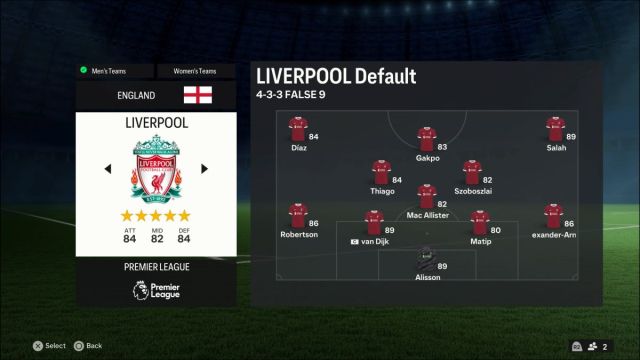 Squadra EA FC 24 Liverpool