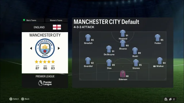 EA FC 24 Manchester City Team