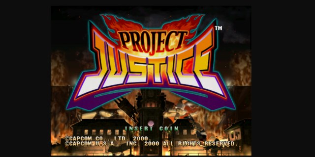 Titelbildschirm des Gerechtigkeitsprojekts