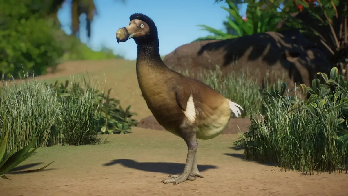 Dodo stojící ve výběhu z modu Dodo - Extinct New Species.