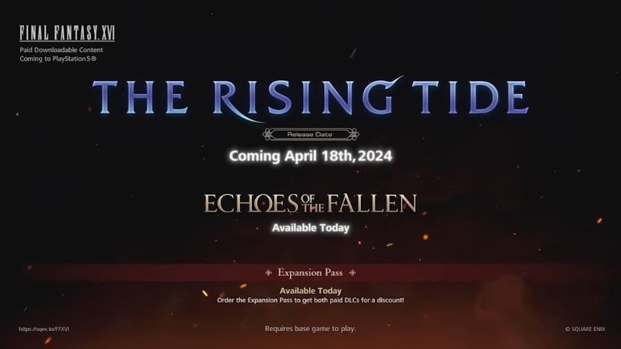 Final Fantasy XVI The Rising Tide DLC vychází 18. dubna