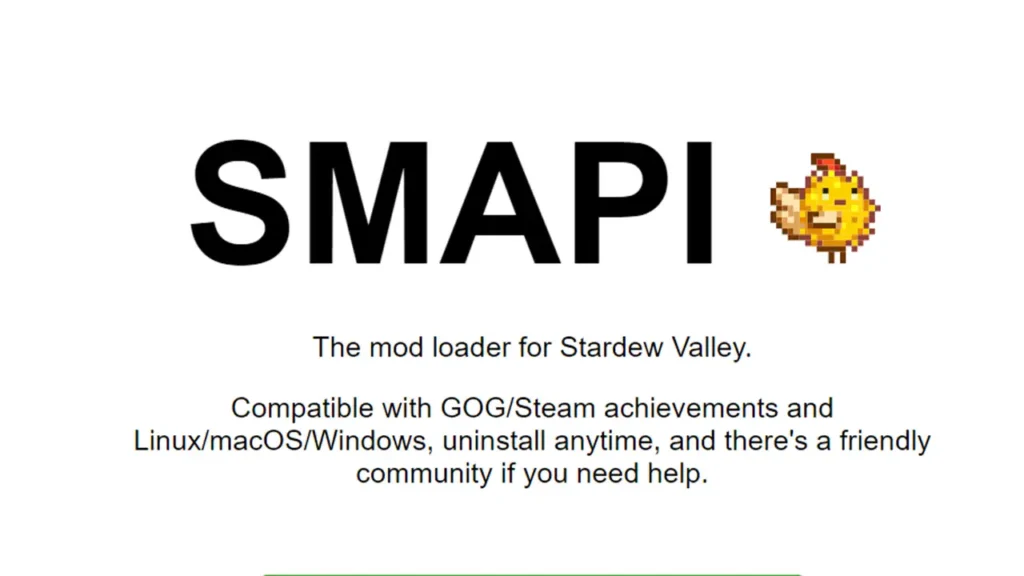 Smapi Mod Loader für Stardew Valley