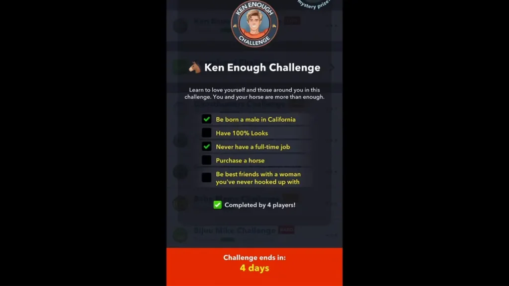 Jak dokončit Ken Enough Challenge v BitLife