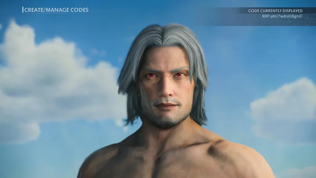 devil may cry rise of the ronin character creation code