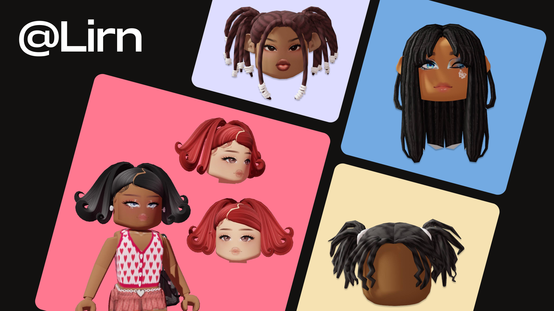 Lirn, un créateur original de Marketplace, souhaitait combler une lacune dans le jeu en matière de coiffures noires authentiques.