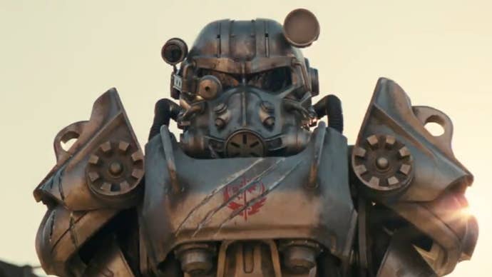 Hermandad del Caballero de Acero Titus en el programa de Amazon Fallout.