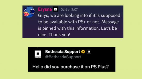 Fallout 4 PS Plus Next-Gen-Update: Ein Bild von Bethesda, wie sie über das Fallout 4 PS Plus-Update spricht.