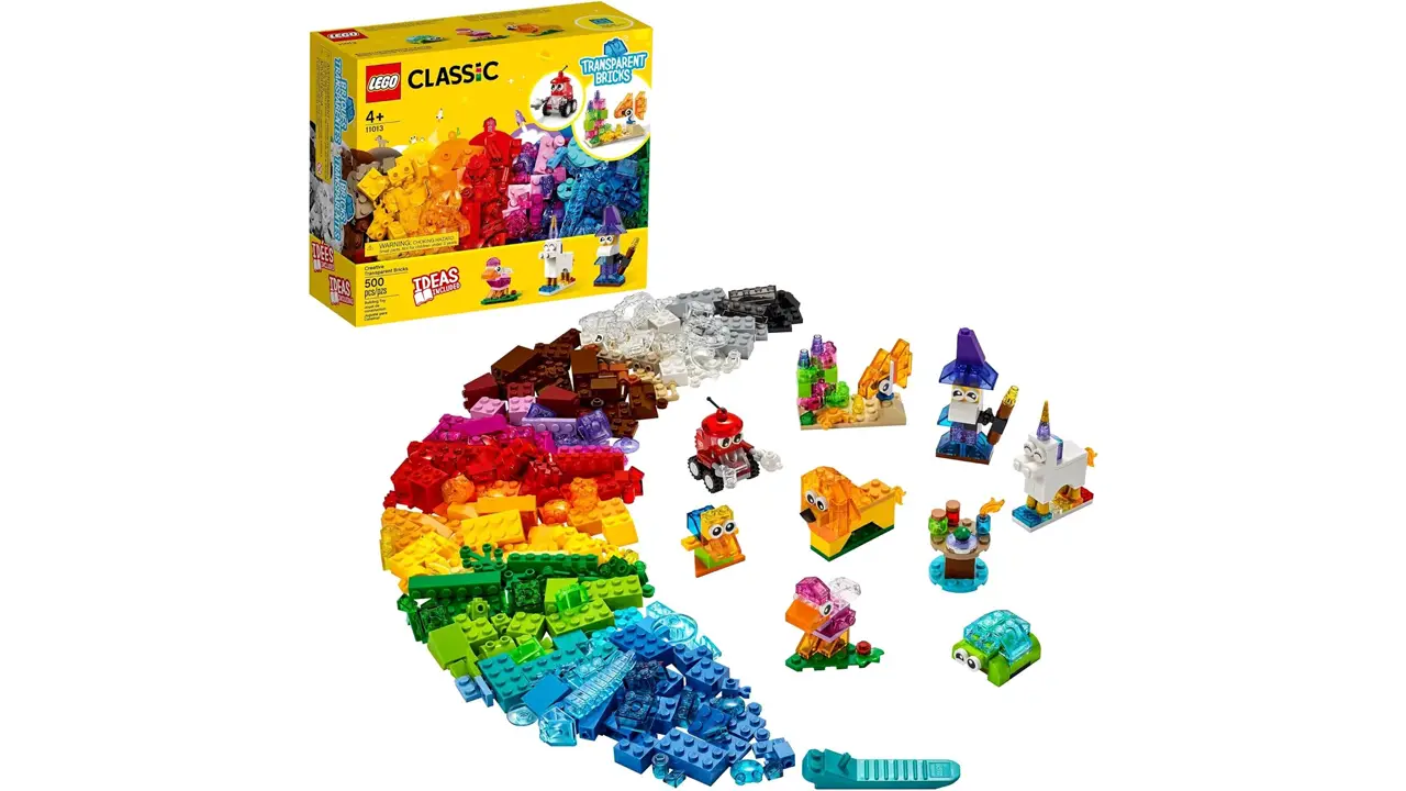 Průhledné kostky Lego Classic