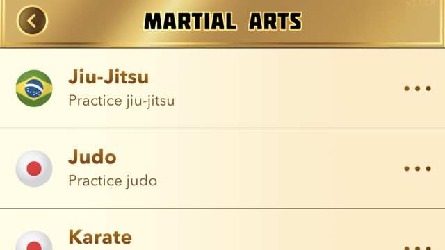 Bojová umění BitLife Jiu-Jitsu