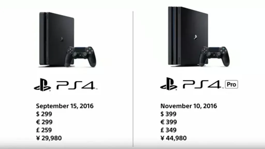Precios de PS4 Slim y PS4 Pro
