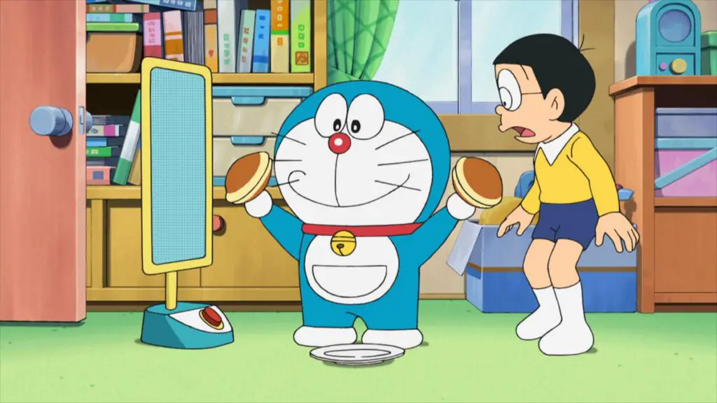 Thailändische Dorfbewohner ersetzen in einem Regenritual eine lebende Katze durch Doraemon