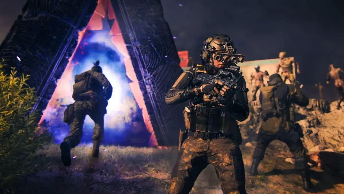 Portail éther et soldats MW3 Zombies