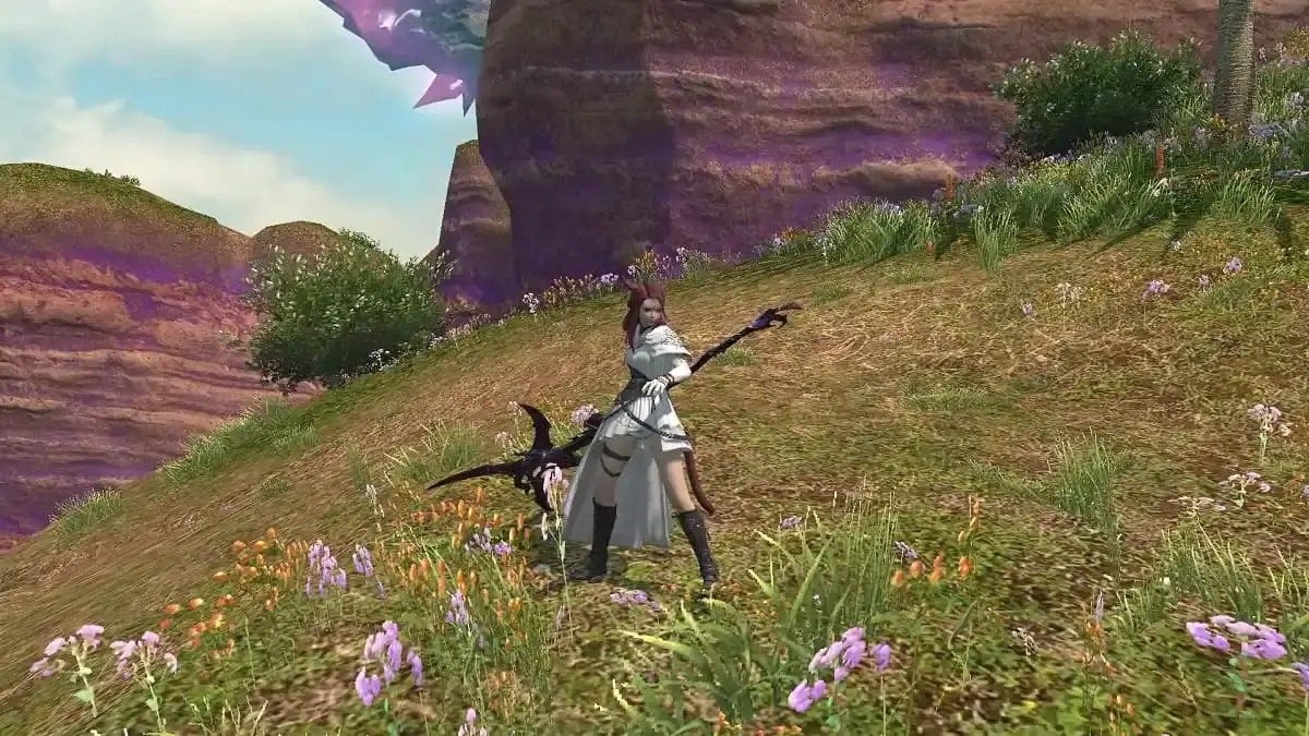 Miqo'te avec une faux