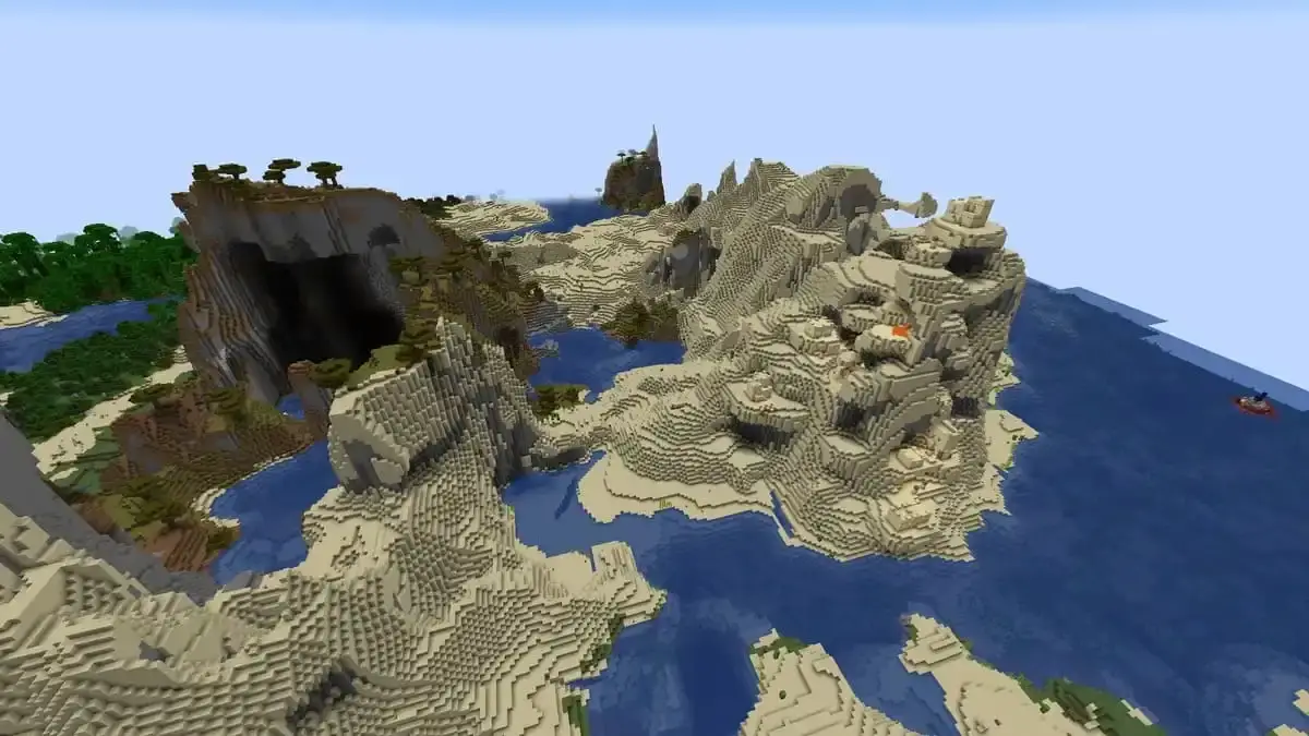 Village du désert de la plate-forme dans Minecraft