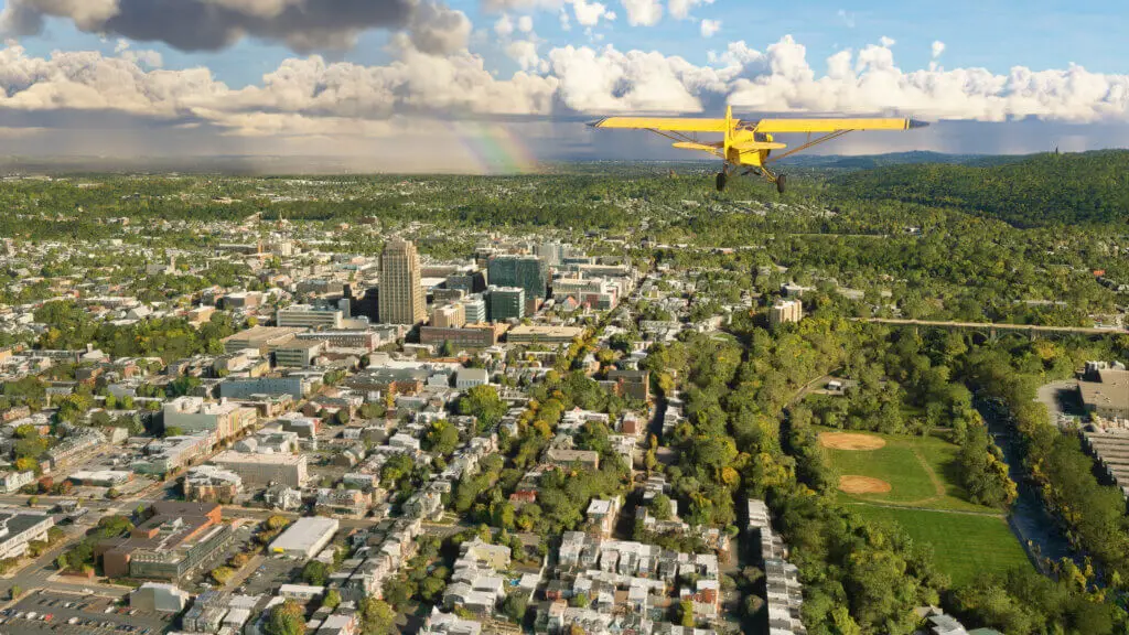 Avion survolant Allentown PA