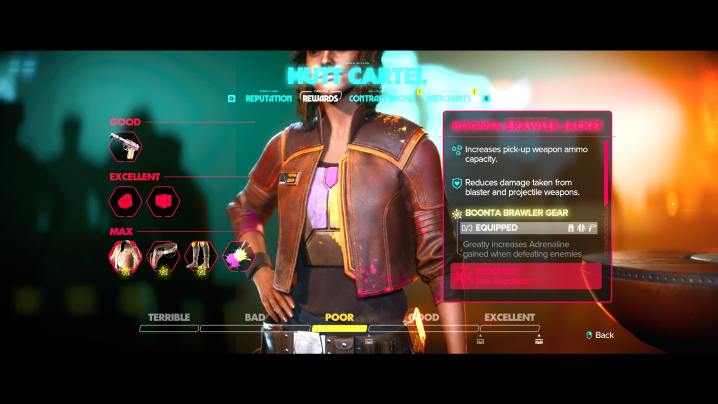 Kay portant une veste Hutt dans Star Wars Outlaws.