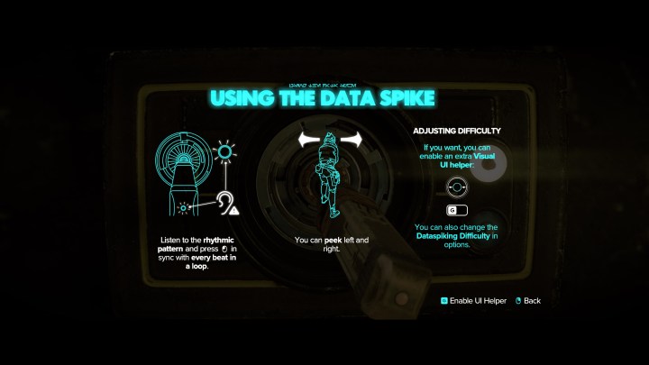 Le didacticiel sur les pics de données dans Star Wars Outlaws.